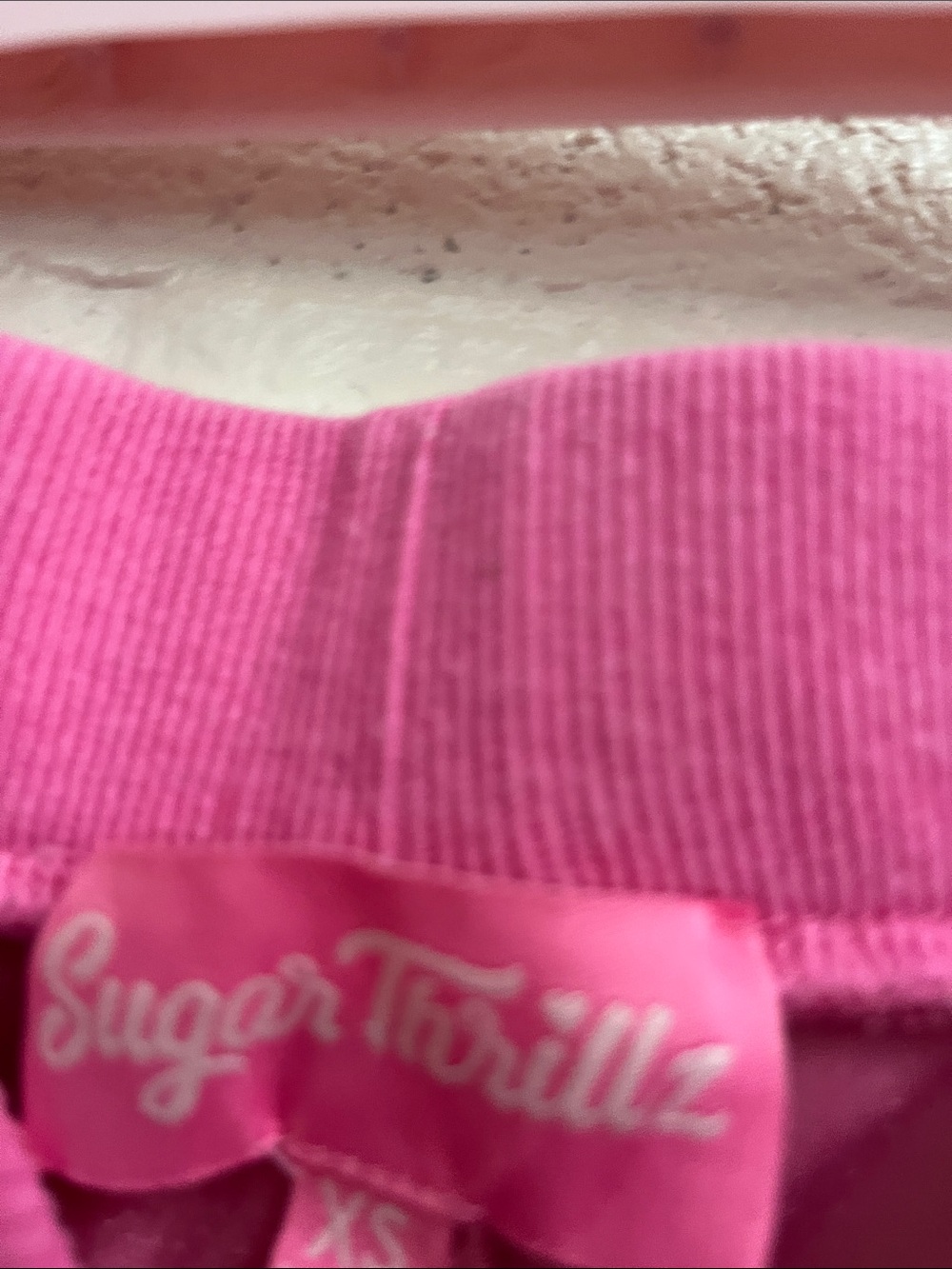 Womens Pink Heart-Print  velour set  sugar thrillz - Picture 7 of 8